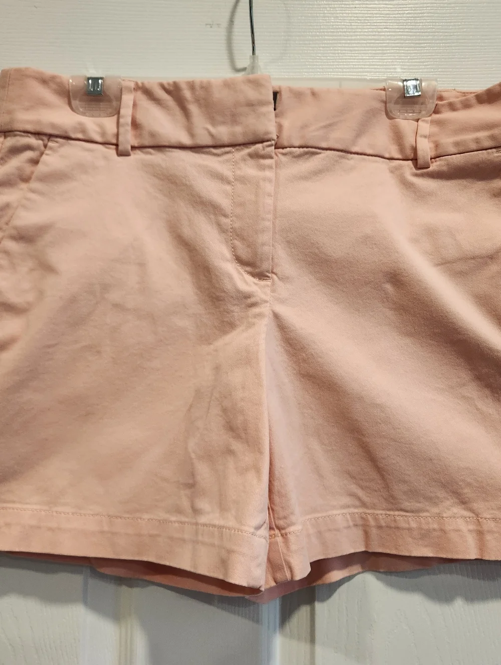 LOFT Riviera Pale Pink Shorts With 6" Inseam - Picture 2 of 8